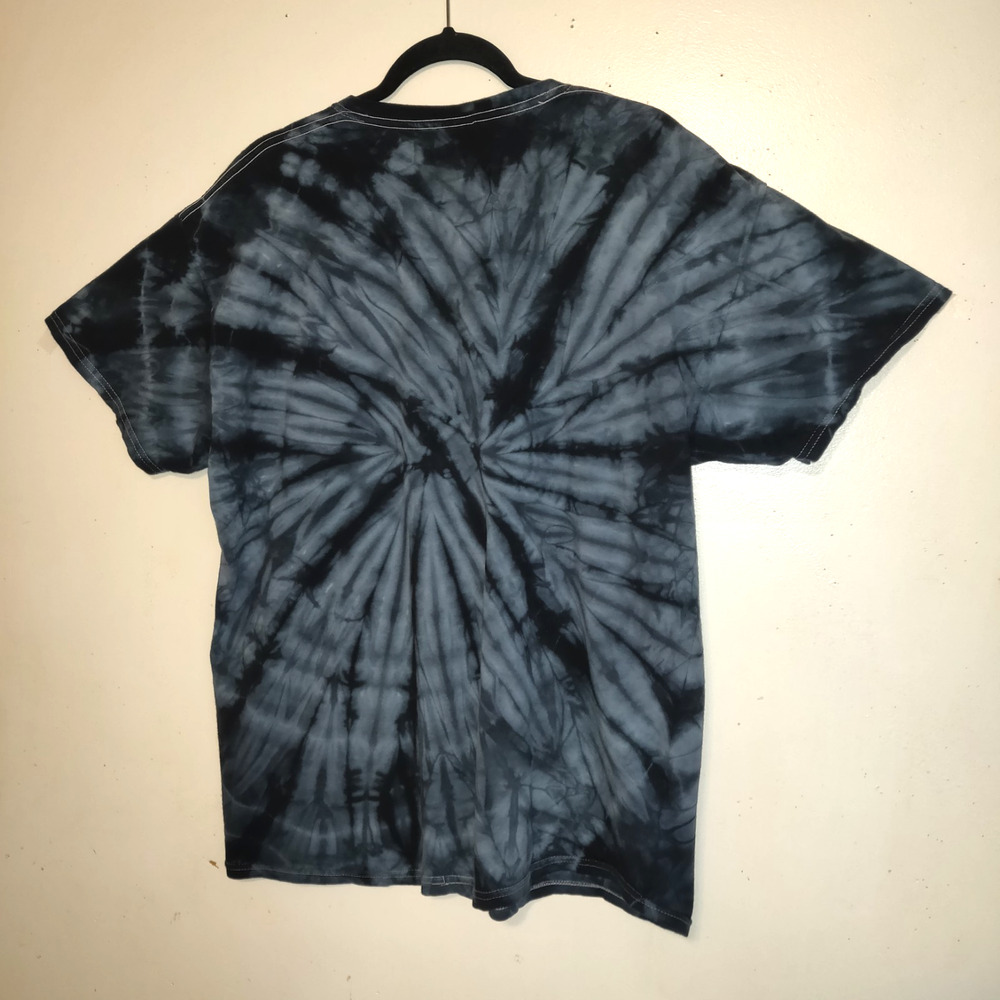 Knights Gildan Tie Dyed Shirt XL Black Blue Gray Cotton White Stitching Unisex - Picture 5 of 16